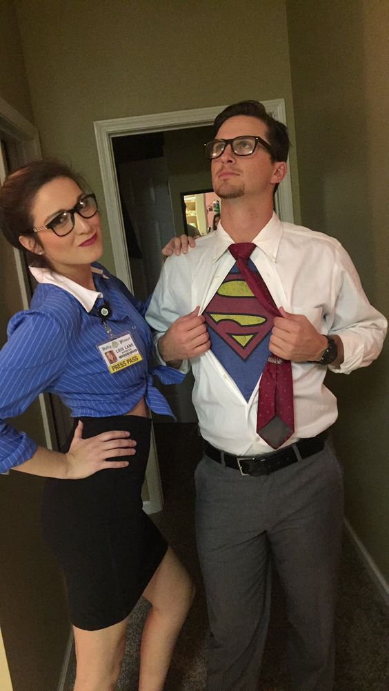 Lewis and Clark Superman Halloween Cosuples Funny Costume