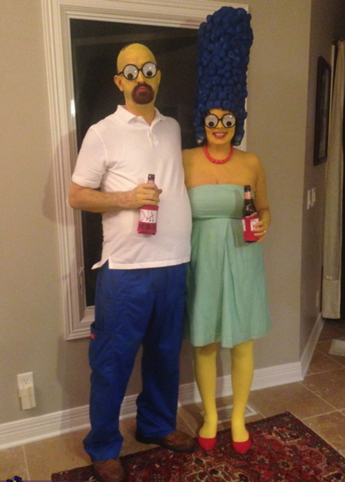 Simpsons Funny Halloween Costumes for Couples 