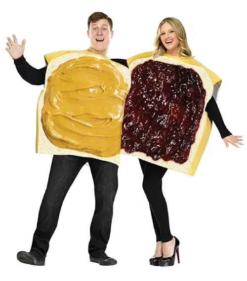 Peanut Butter and Jelly Halloween Costumes Funny Couples goal