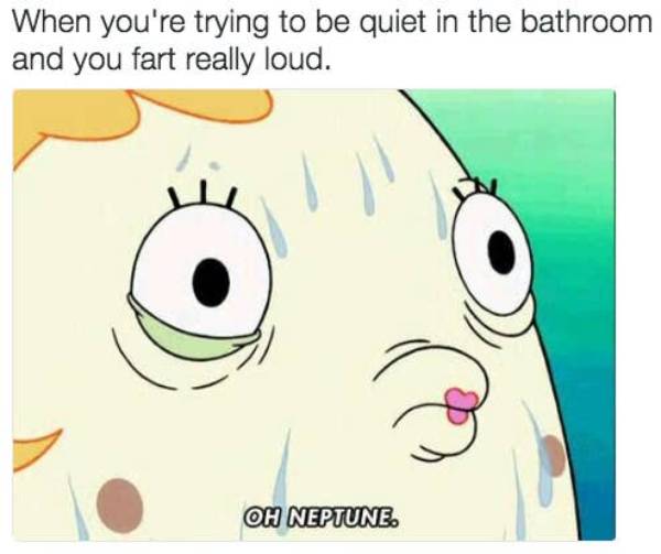 Quiet Room Load Fart, Spongebob Meme