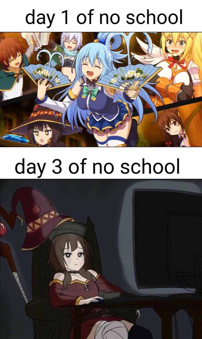 anime school memes