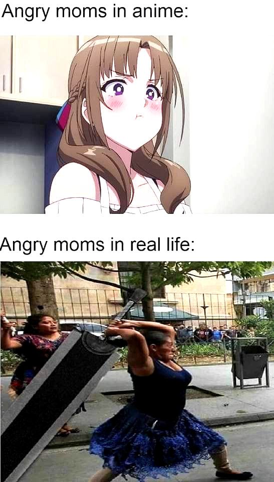 anime mom memes
